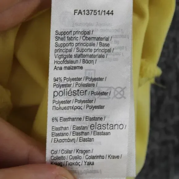 Lacoste Sport Shirt Mens Small Miami Open Polo Yellow Tennis Ultra Dry Preppy - Picture 13 of 16